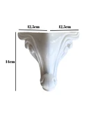 Sultan Lükens Desenli 14CM Beyaz Plastik Ayak Mobilya Masa ve Dolap AYAĞI(14CM)(BEYAZ) Beyaz 14cm 14cm - 2 ADET - 5