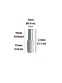 Metal Beyaz 5mm Geçme Raf Pimi Dolap Raf Altı Pimi(METAL)(BEYAZ) Beyaz BEYAZ - 20 ADET - 3