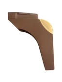 STİL 15CM Plastik Ayak Mobilya Masa ve Dolap Ayağı(15CM)(KAHVERENGİ - ALTIN) Kahverengi 15cm 15cm - 1 ADET - 2