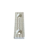 Plastik Beyaz Baza Papuç Dolap ve Mobilya Ayağı(BEYAZ)(Boy:5 cm En:1,5 cm Yük:0,5 cm) Beyaz BEYAZ - 12 ADET - 3