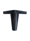 Rüzgar Plastik 12cm Ayak Mobilya Masa ve Dolap Ayağı(12CM)(SİYAH) Siyah 12cm 12cm - 2 ADET thumbnail 1