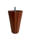 Armut Kahverengi Plastik 12 cm Ayak 8 mm Vidalı Mobilya Koltuk ve Baza Ayağı(12cm)(KAHVERENGİ)(8mm VİDALI PASOLU) Kahverengi 12cm 12cm - 4 ADET - 1