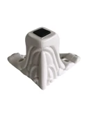 Lükens Desenli 11cm Plastik Ayak Mobilya Masa ve Dolap Ayağı(BEYAZ 11cm) Beyaz 11cm 11cm - 4 ADET - 2