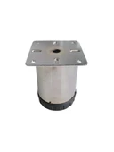 Metal Krom 8cm Ayak Mobilya Masa ve Dolap Ayağı(KROM)(8cm)(Çap:60mm) Krom 8cm KROM - 2 ADET - 3
