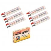 Min 0.5 Mm Cetvelli Kalem Ucu 75 Mm Mikro Uç 6 Adet - 1