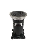 Düz Şeritli Alüminyum Ayak Mobilya Masa ve Dolap Ayağı(SİYAH)(8cm - 10cm) Siyah 10cm 10cm - 4 ADET - 2