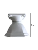 Kupa Plastik 6cm Beyaz Dolap Ayağı Masa ve Sehpa Ayağı(BEYAZ)(6cm) Beyaz 6cm BEYAZ - 1 ADET - 3