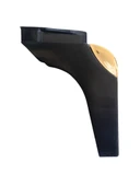STİL 15CM Plastik Ayak Mobilya Masa ve Dolap Ayağı(15CM)(SİYAH - ALTIN) Siyah 15cm 15cm - 2 ADET - 2