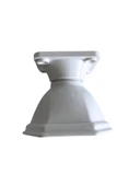 Kupa Plastik 6cm Beyaz Dolap Ayağı Masa ve Sehpa Ayağı(BEYAZ)(6CM) Beyaz 6cm BEYAZ - 2 ADET thumbnail 1