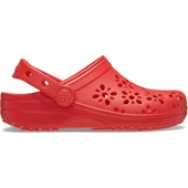 crocs 210943-6ZR CLASSIC FLORAL CUT OUT CLOG ÇOCUK TERLİK SANDALET thumbnail 1