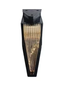 STİL 15CM Plastik Ayak Mobilya Masa ve Dolap Ayağı(15CM)(SİYAH - ALTIN) Siyah 15cm 15cm - 2 ADET - 4