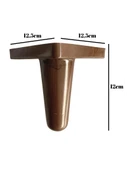 Rüzgar Plastik 12cm Ayak Mobilya Masa ve Dolap Ayağı(12CM)(AHŞAP DESENLİ)(KAHVERENGİ)) Ahşap Rengi 12cm 12cm - 4 ADET - 4