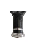 Düz Şeritli Alüminyum Ayak Mobilya Masa ve Dolap Ayağı(SİYAH)(8cm - 10cm) Siyah 10cm 10cm - 4 ADET - 1