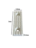 Plastik Beyaz Baza Papuç Dolap ve Mobilya Ayağı(BEYAZ)(Boy:5 cm En:1,5 cm Yük:0,5 cm) Beyaz BEYAZ - 8 ADET - 4
