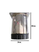 Metal Krom 8cm Ayak Mobilya Masa ve Dolap Ayağı(KROM)(8cm)(Çap:60mm) Krom 8cm KROM - 2 ADET - 4