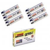 Min 0.7 Mm Cetvelli Kalem Ucu 75 Mm Mikro Uç 6 Adet - 1