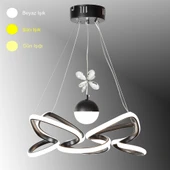 TT Aydınlatma TT331-TPL-SY  Mat Siyah Tek Toplu 3 Renk Modüllü Ledli Avize thumbnail 1