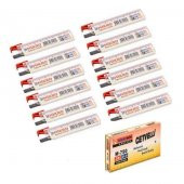 Min 0.5 Mm Cetvelli Kalem Ucu 75 Mm Mikro Uç 12 Adet - 1