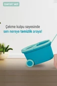 Comfort Mop Seti Tekerlekli Paspas Temizlik Seti Temizlik Kovası Döner Başlıklı thumbnail 2