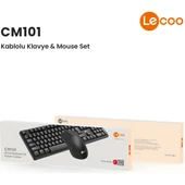 Lecoo Cm101 Siyah Kablolu Mouse & Klavye Set - 9