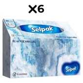 Selpak  El ve Yüz Havlusu 80'li (6 Paket) - 1