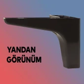 Mobilya Kanepe Sehpa TV Ünitesi Koltuk Ayağı 10 cm Siyah Baza Ayak 4 Adet thumbnail 7