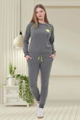 Mecit 6200 Bayan Füme Spor Uzun Kollu Pijama Takımı - 2