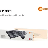 Lecoo Km2001 Klavye & Mouse Kablosuz Set Siyah - 9