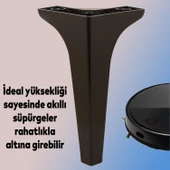 Lüks Mobilya Kanepe Sehpa TV Ünitesi Koltuk Ayağı 19 cm Siyah Baza Ayak 4 Adet thumbnail 4