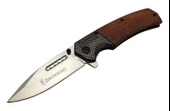 Browning 8-8 Kahverengi Kamp Çakı 20cm - Yarı Otomatik, Ahşap Sap - 1