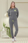 Mecit 6200 Bayan Füme Spor Uzun Kollu Pijama Takımı - 1