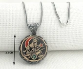 Ayyıldız 925 Ayar Gümüş Üç Hilal Bozkurt Kolye thumbnail 3