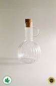 2 Li Yağdanlık Seti 350ml Ahşap Stantlı Mantar Kapaklı - 6
