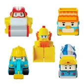 POLI MRT-761 Robocar Poli Mini İnşaat Araçları 5li Set - 3