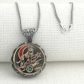 Ayyıldız 925 Ayar Gümüş Üç Hilal Bozkurt Kolye thumbnail 1