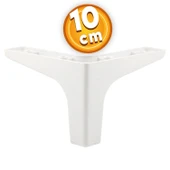 Mobilya Kanepe Sehpa TV Ünitesi Koltuk Ayağı 10 cm Beyaz Baza Ayak 4 Adet thumbnail 5