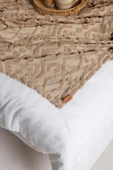 Iskandinav Yatak Örtüsü ÇK Set Letta Bej thumbnail 2