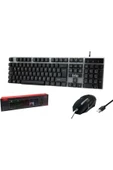 TRK200 KABLOLU IŞIKLI OYUNCU KLAVYE MOUSE SET - 1