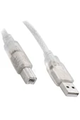 Usb Yazıcı Kablosu 5 Mt 2.0 Şeffaf Sl-u2005 * Ac-up05 - 1