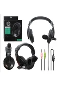 Kulaküstü Siyah Mikrofonlu Pc Kulaklık Pl-2363 - 1