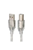 1.5 METRE 2.0V ŞEFFAF MAVİ USB YAZICI KABLOSU - 1