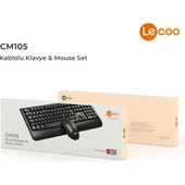 Lecoo Cm105 Siyah Kablolu Mouse & Klavye Set - 8