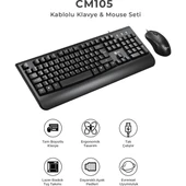 Lecoo Cm105 Siyah Kablolu Mouse & Klavye Set - 6