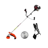 SOLAX CG520 Benzinli Yan Tırpan Çim Biçme Testeresi 1.4 Kw 51.7 cc Bisiklet Kollu Omuz Askılı Misina - 5