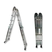 Endokon 4,56 Metre - 16 Basamaklı Katlanır Akrobat Merdiven - Büyük Menteşe - Kalın Profil - 4