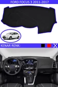 Torpido Koruma Halısı Siyah Kenar Renk Mavi Ford Focus 3 2011-2017 ile Uyumlu - 1