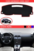 Torpido Koruma Halısı Siyah Kenar Renk Kırmızı Ford Mondeo 2000-2007 ile Uyumlu - 1