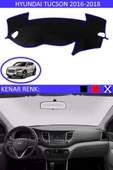 Torpido Koruma Halısı Siyah Kenar Renk Mavi Hyundai Tucson 2016-2018 ile Uyumlu - 1