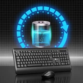 Lecoo Kw202 Kablosuz Klavye & Mouse Set Siyah - 5