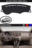 Torpido Koruma Halısı Siyah Kenar Renk Siyah Kia Rio Pride 2005-2011 ile Uyumlu - 1